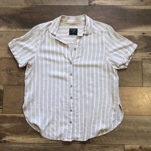 Abercrombie & Fitch Striped Shirt - Size Medium